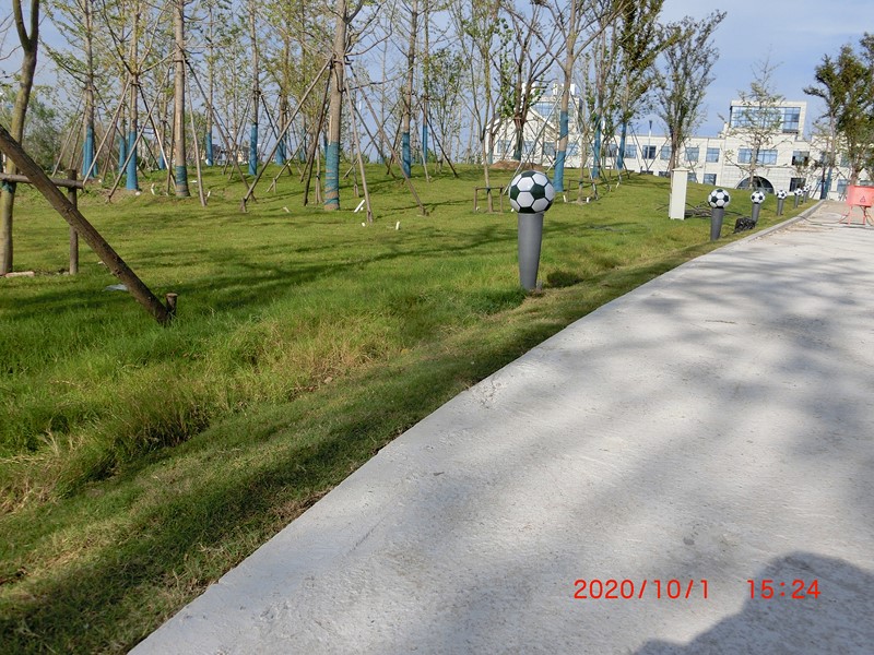 鹽龍體育公園游樂(lè )場(chǎng)足球草坪燈